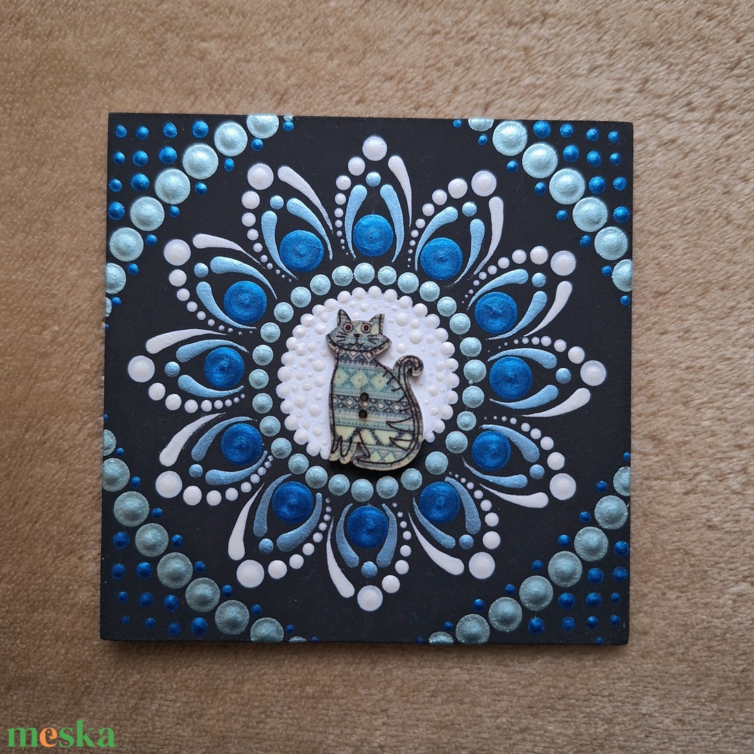Pontozott mandala- Hűtőmágnes cica - otthon & életmód - dekoráció - spiritualitás - mandala - Meska.hu Pontozott mandala- Hűtőmágnes cica - otthon & életmód - dekoráció - spiritualitás - mandala - Meska.hu
