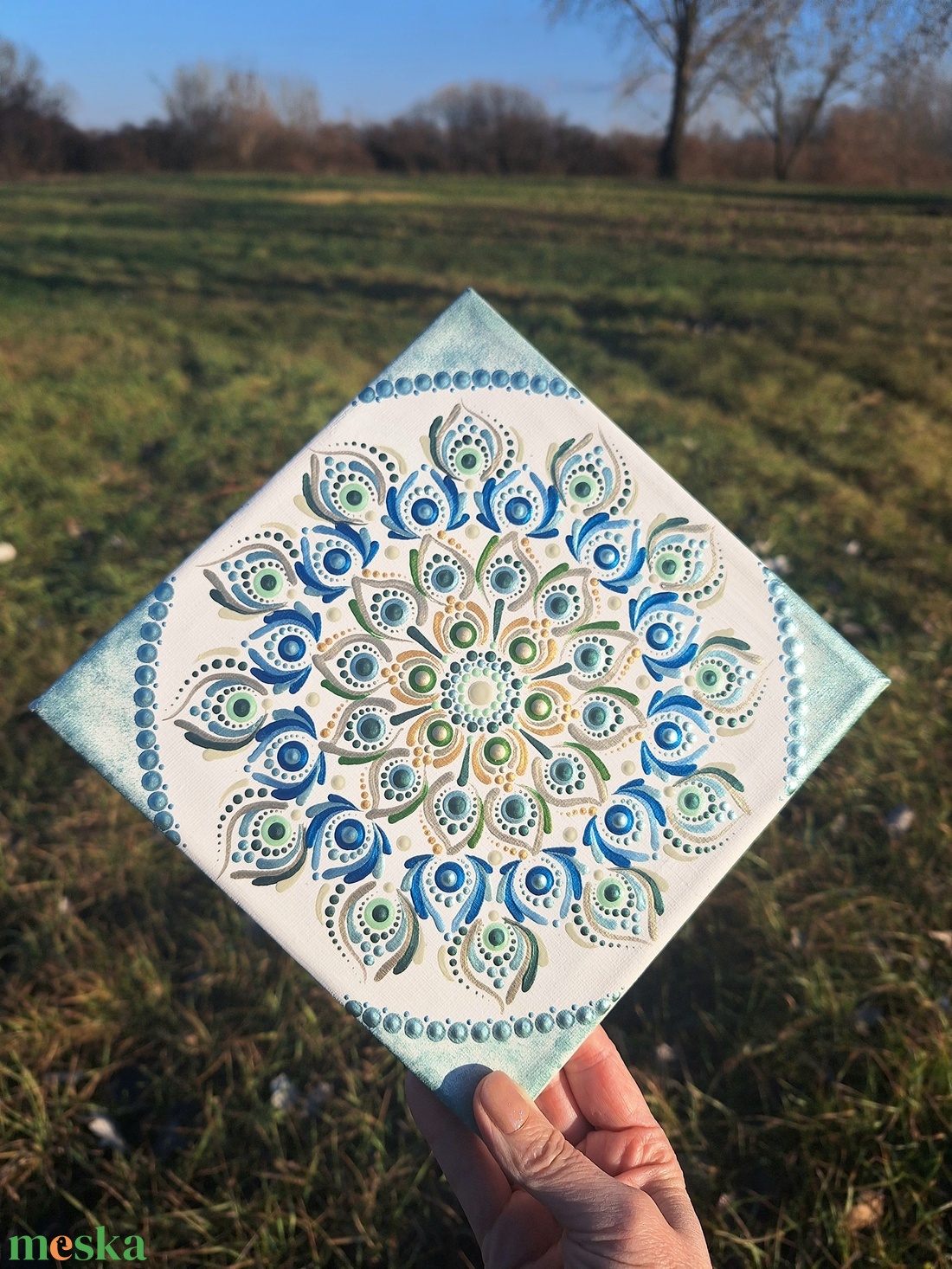 Pontozott mandala - Természet kincse - otthon & életmód - dekoráció - kép & falikép - vászonkép - Meska.hu Pontozott mandala - Természet kincse - otthon & életmód - dekoráció - kép & falikép - vászonkép - Meska.hu