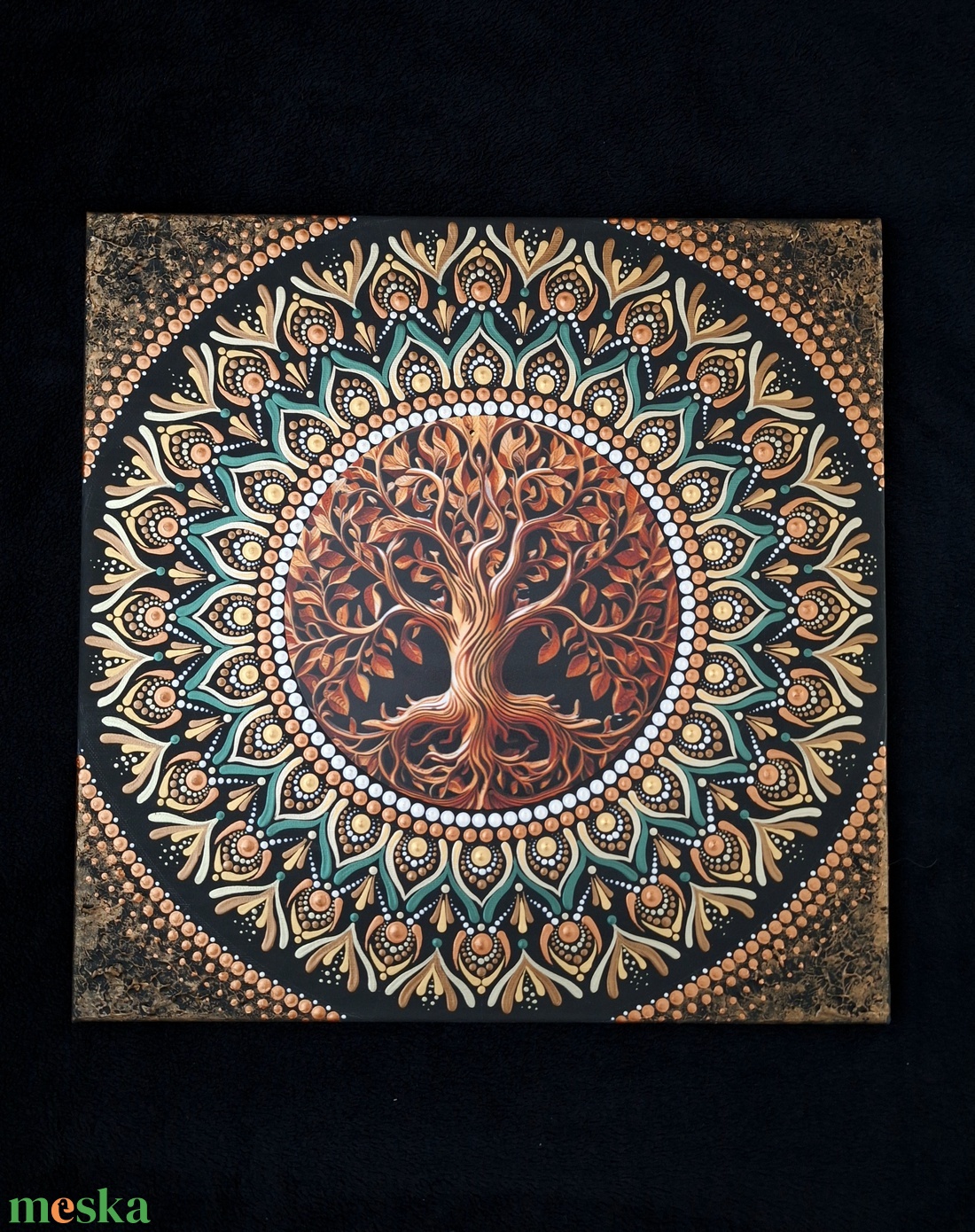 Pontozott mandala - Életfa - otthon & életmód - dekoráció - spiritualitás - mandala - Meska.hu