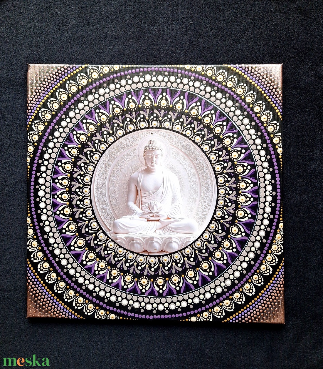 Pontozott mandala- Buddha - otthon & életmód - dekoráció - spiritualitás - mandala - Meska.hu