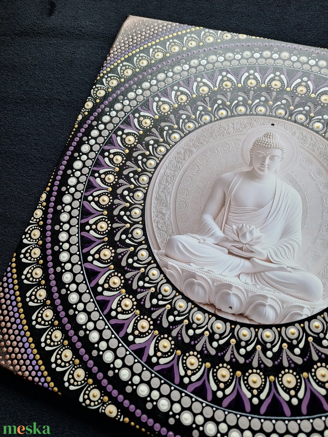 Pontozott mandala- Buddha - otthon & életmód - dekoráció - spiritualitás - mandala - Meska.hu