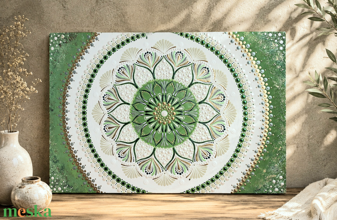 Pontozott mandala - Harmónia és Megújulás - otthon & életmód - dekoráció - spiritualitás - mandala - Meska.hu