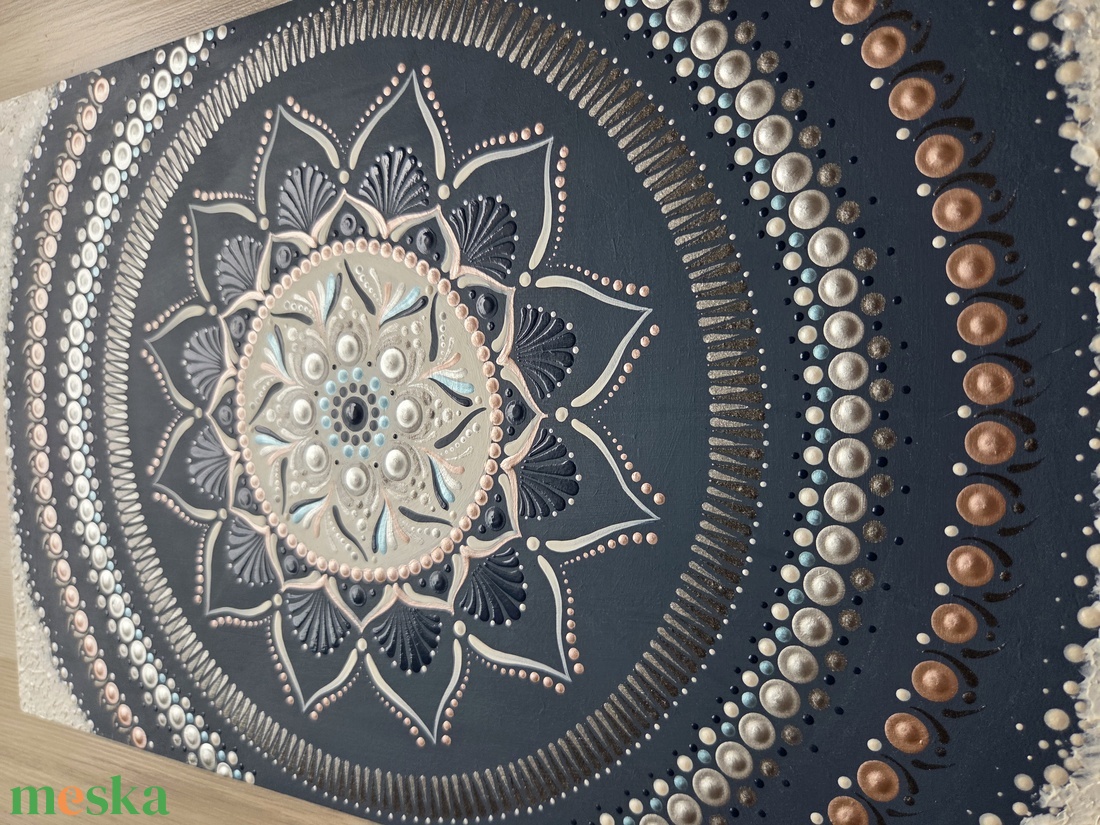 Pontozott mandala - Kék Nyugalom - otthon & életmód - dekoráció - spiritualitás - mandala - Meska.hu