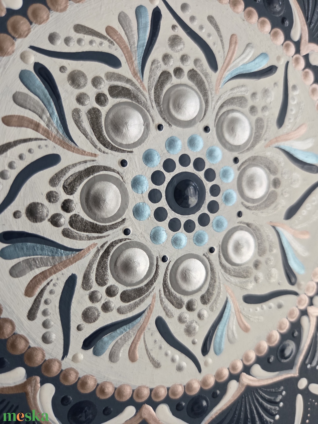 Pontozott mandala - Kék Nyugalom - otthon & életmód - dekoráció - spiritualitás - mandala - Meska.hu