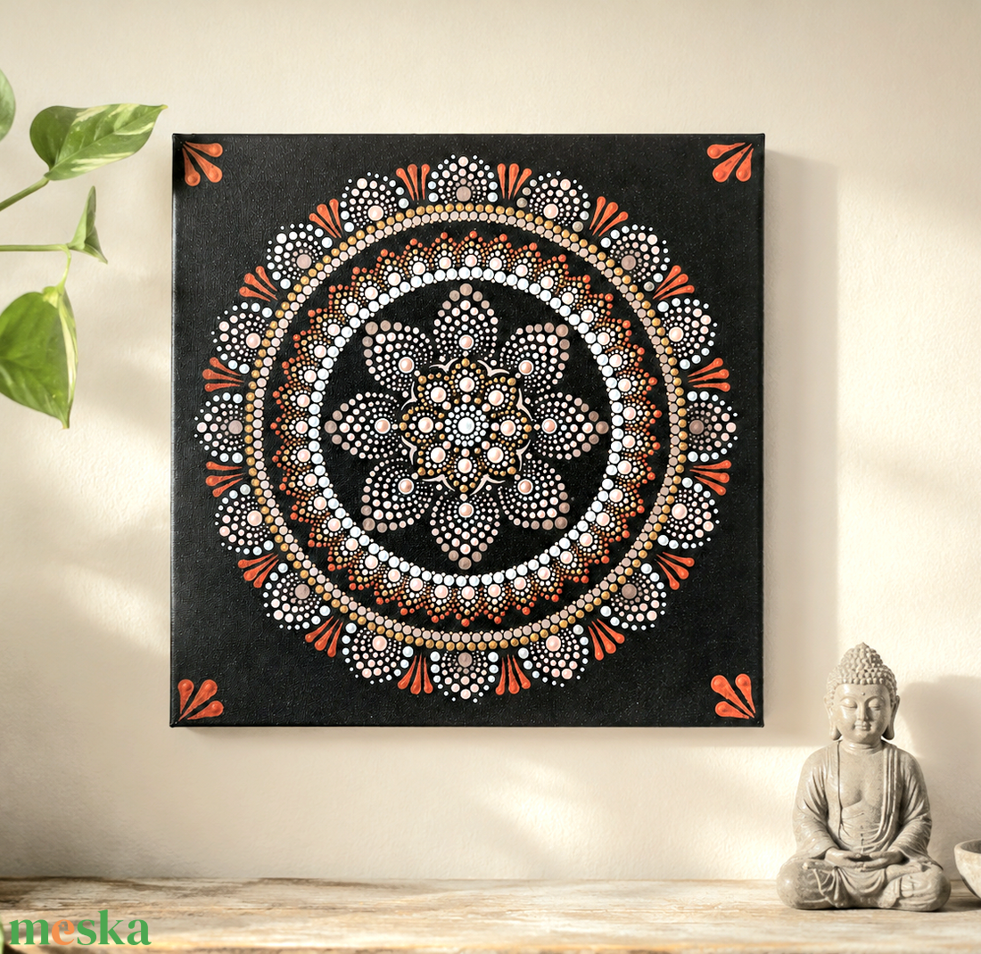 Pontozott mandala - A Föld nyugalma - otthon & életmód - dekoráció - spiritualitás - mandala - Meska.hu
