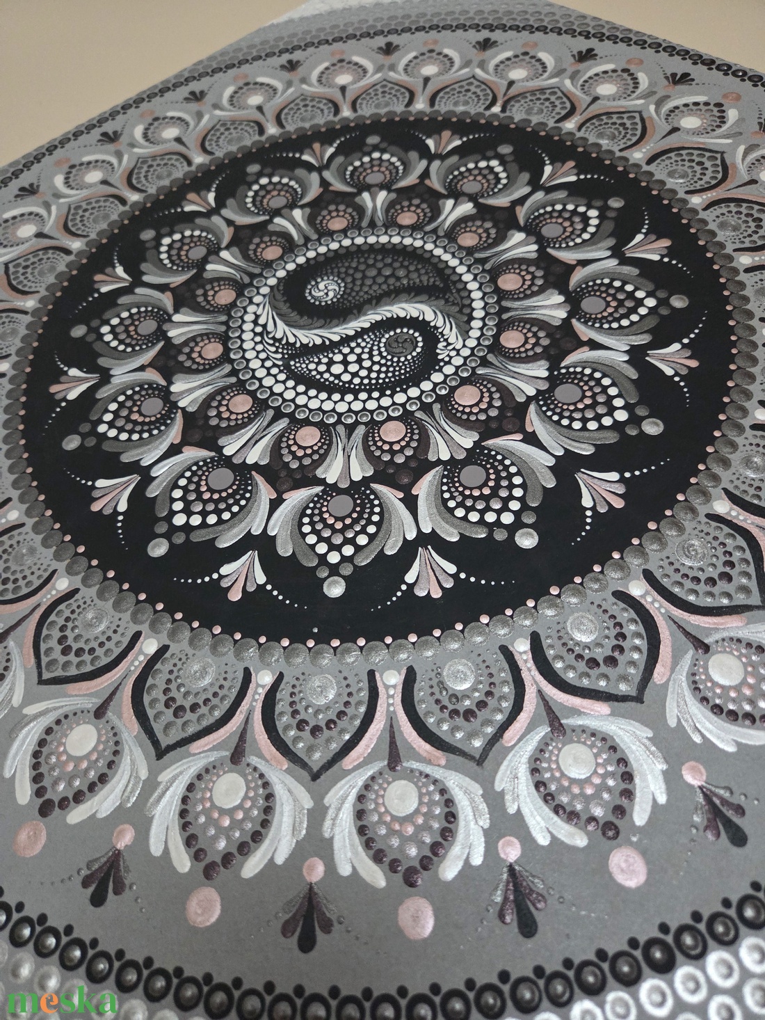 Pontozott mandala - Jin-jang - otthon & életmód - dekoráció - spiritualitás - mandala - Meska.hu