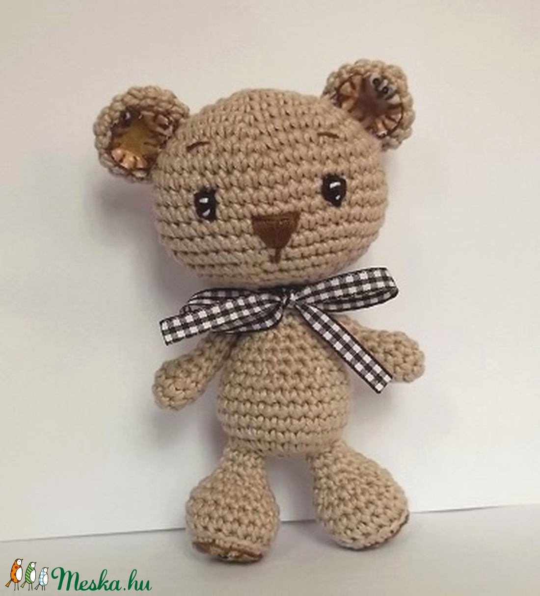 Drapp Mackó - horgolt, amigurumi marok állat -  - Meska.hu