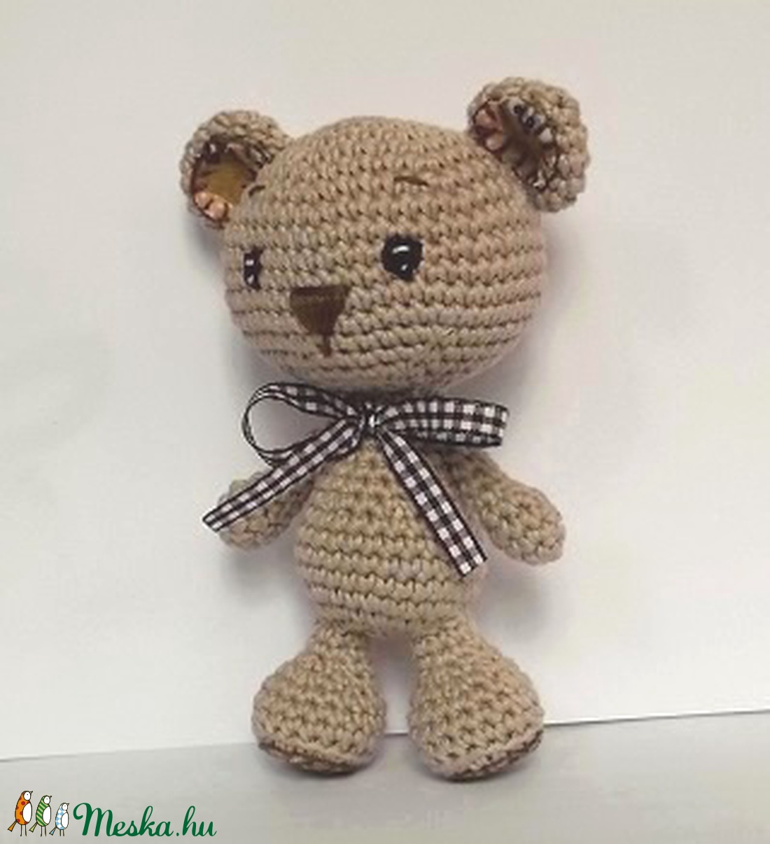 Drapp Mackó - horgolt, amigurumi marok állat -  - Meska.hu