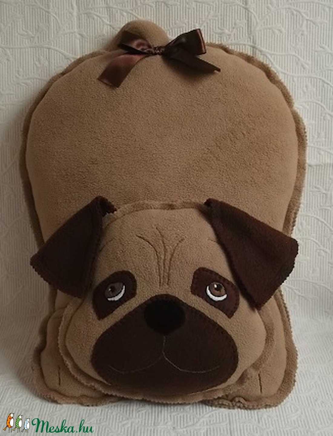 Mopsz kutya fazonú párna -  - Meska.hu