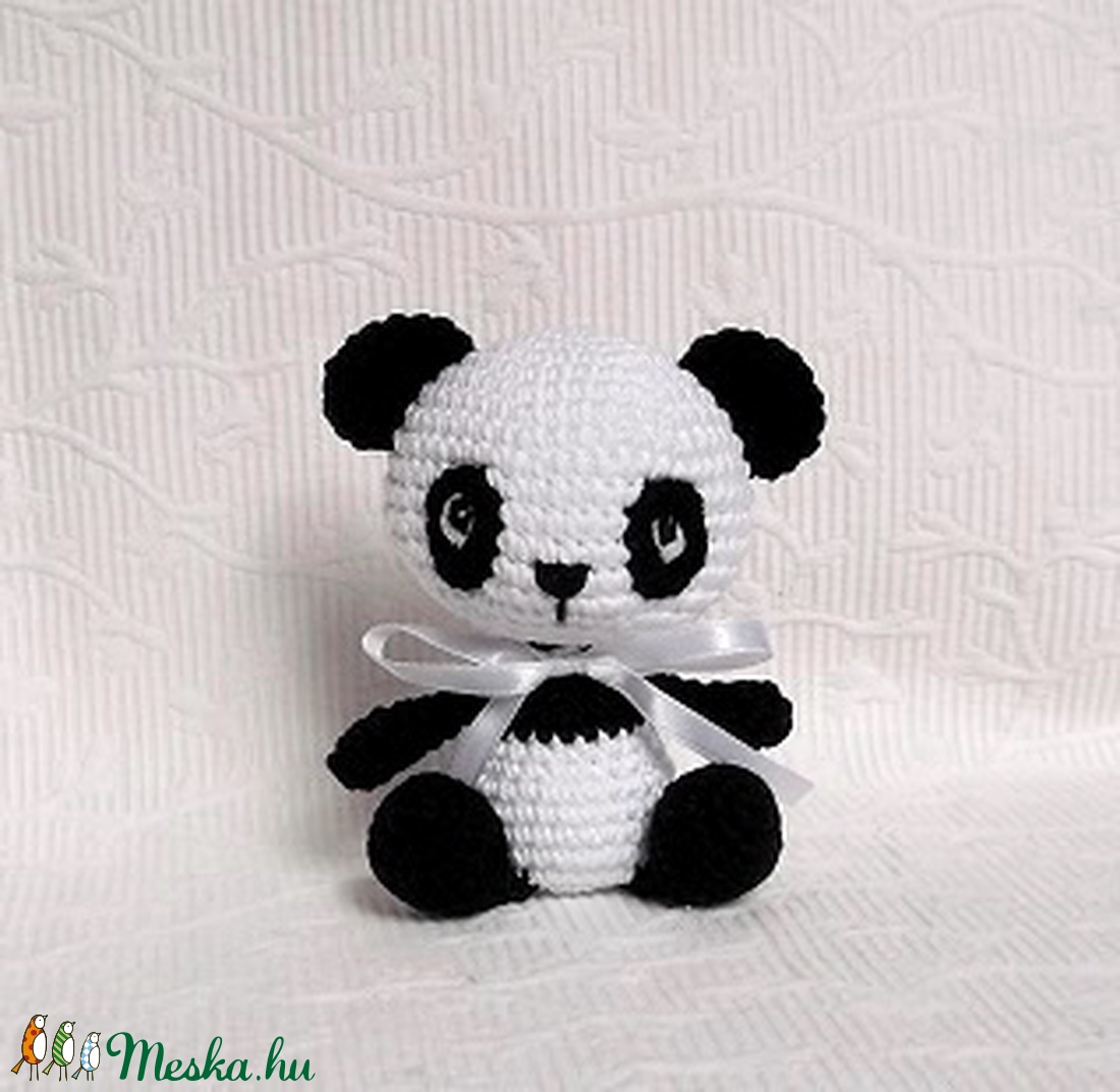 Panda Maci horgolt marokfigura -  - Meska.hu