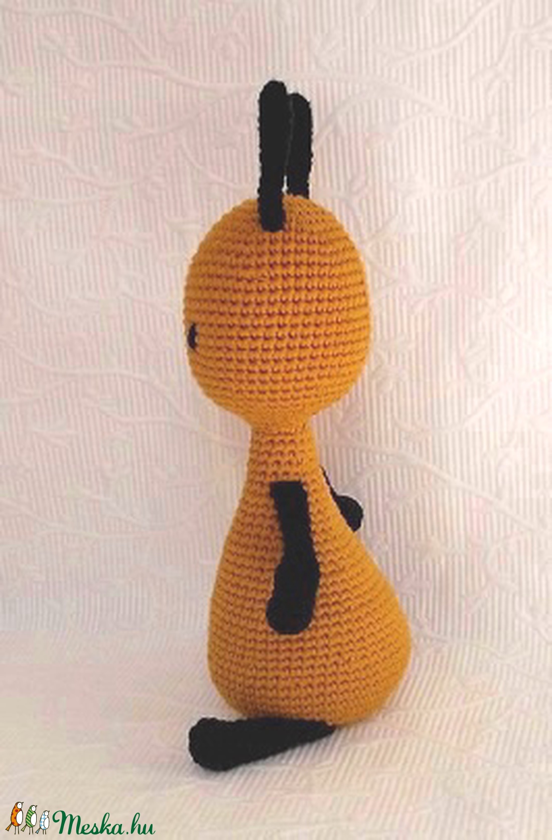  Flop 25 cm horgolt mesefigura- napsárga - játék & sport - plüssállat & játékfigura - más figura - Meska.hu