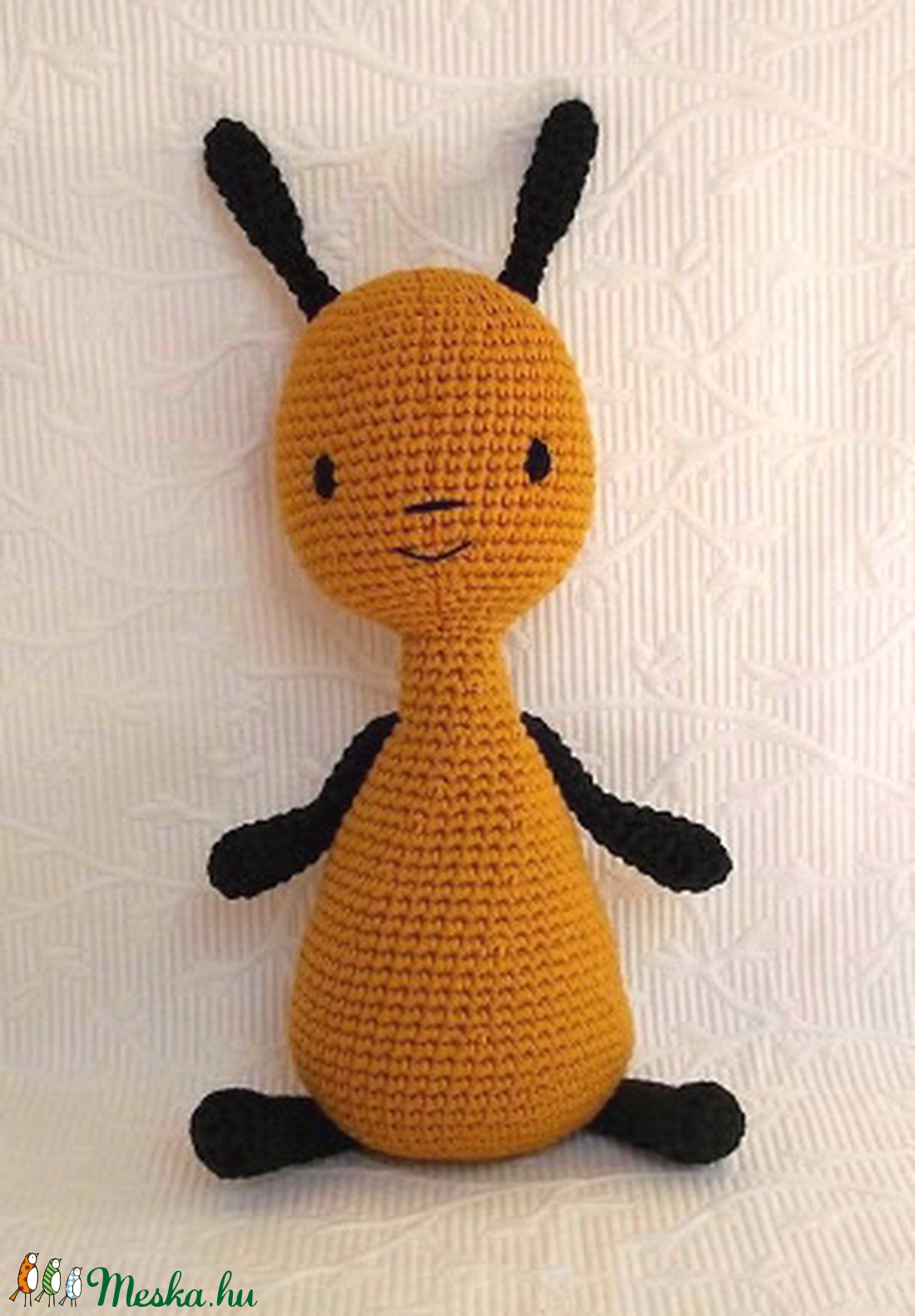  Flop 25 cm horgolt mesefigura- napsárga - játék & sport - plüssállat & játékfigura - más figura - Meska.hu