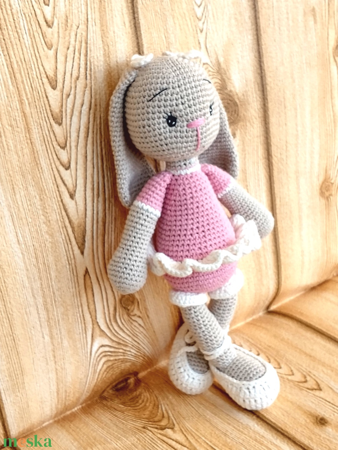 Balerina Nyuszi -rózsaszín - drapp -amigurumi - horgolt nyuszi lány - játék & sport - plüssállat & játékfigura - nyuszi - Meska.hu Balerina Nyuszi -rózsaszín - drapp -amigurumi - horgolt nyuszi lány - játék & sport - plüssállat & játékfigura - nyuszi - Meska.hu