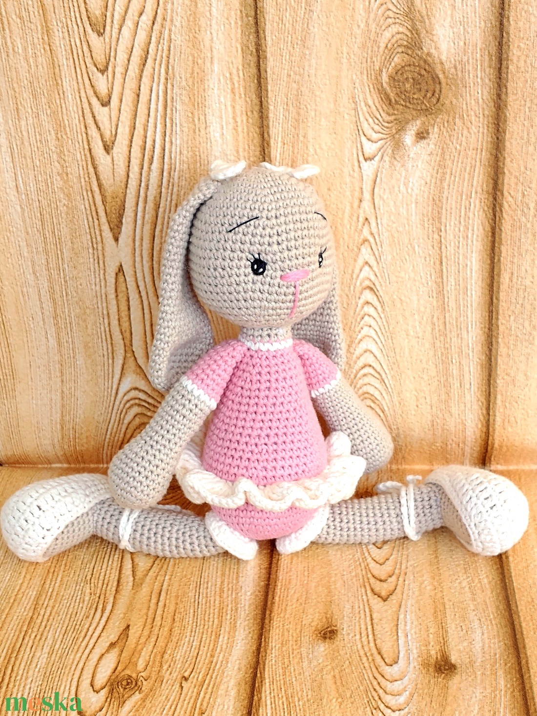 Balerina Nyuszi -rózsaszín - drapp -amigurumi - horgolt nyuszi lány - játék & sport - plüssállat & játékfigura - nyuszi - Meska.hu Balerina Nyuszi -rózsaszín - drapp -amigurumi - horgolt nyuszi lány - játék & sport - plüssállat & játékfigura - nyuszi - Meska.hu