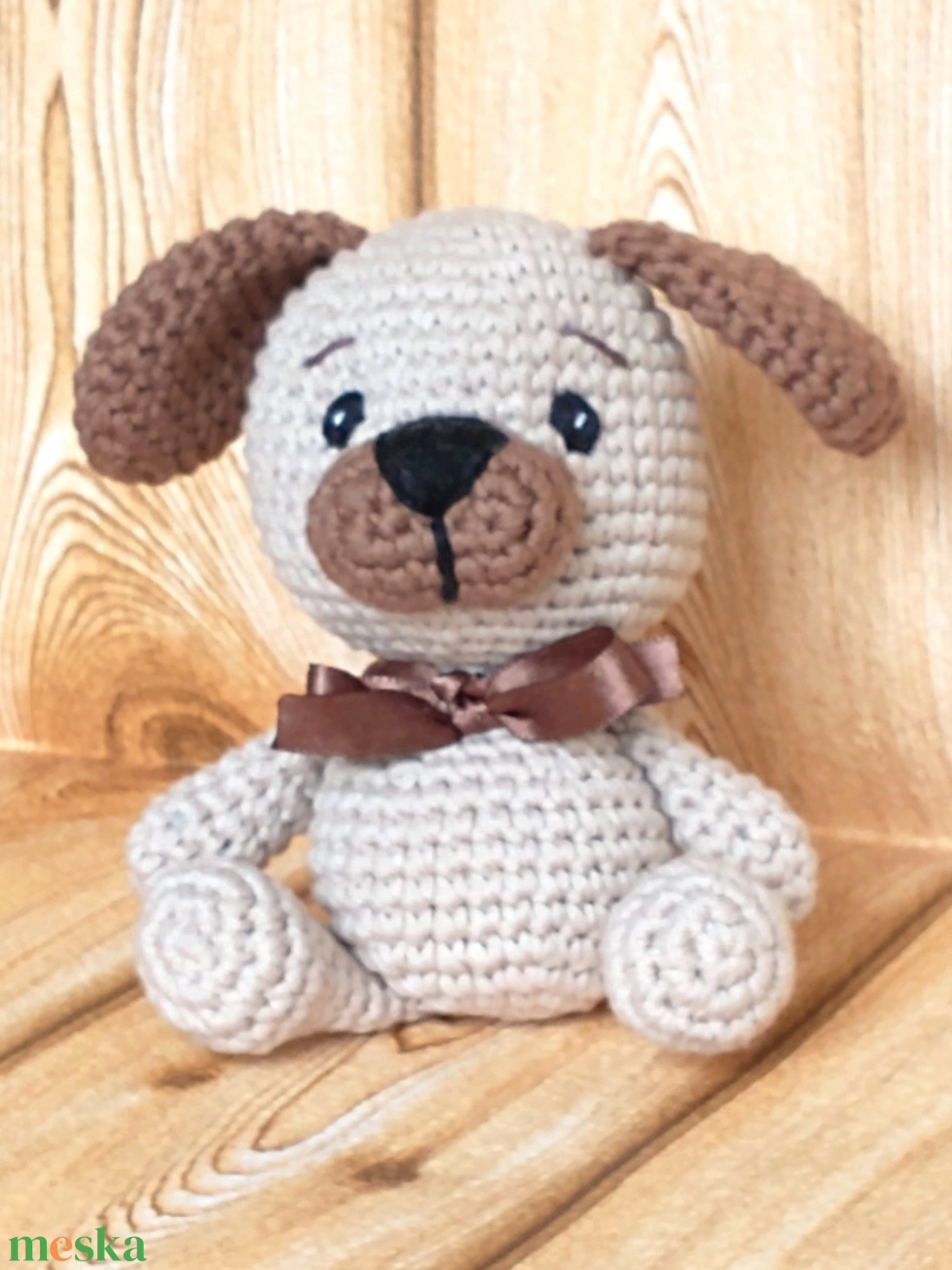 Kölyökkutya - cuki horgolt kutya - amigurumi - játék & sport - plüssállat & játékfigura - kutya - Meska.hu