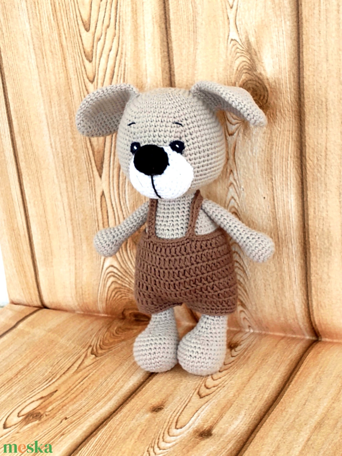 Kutya - Barna nadrágos - horgolt - amigurumi - játék & sport - plüssállat & játékfigura - kutya - Meska.hu Kutya - Barna nadrágos - horgolt - amigurumi - játék & sport - plüssállat & játékfigura - kutya - Meska.hu