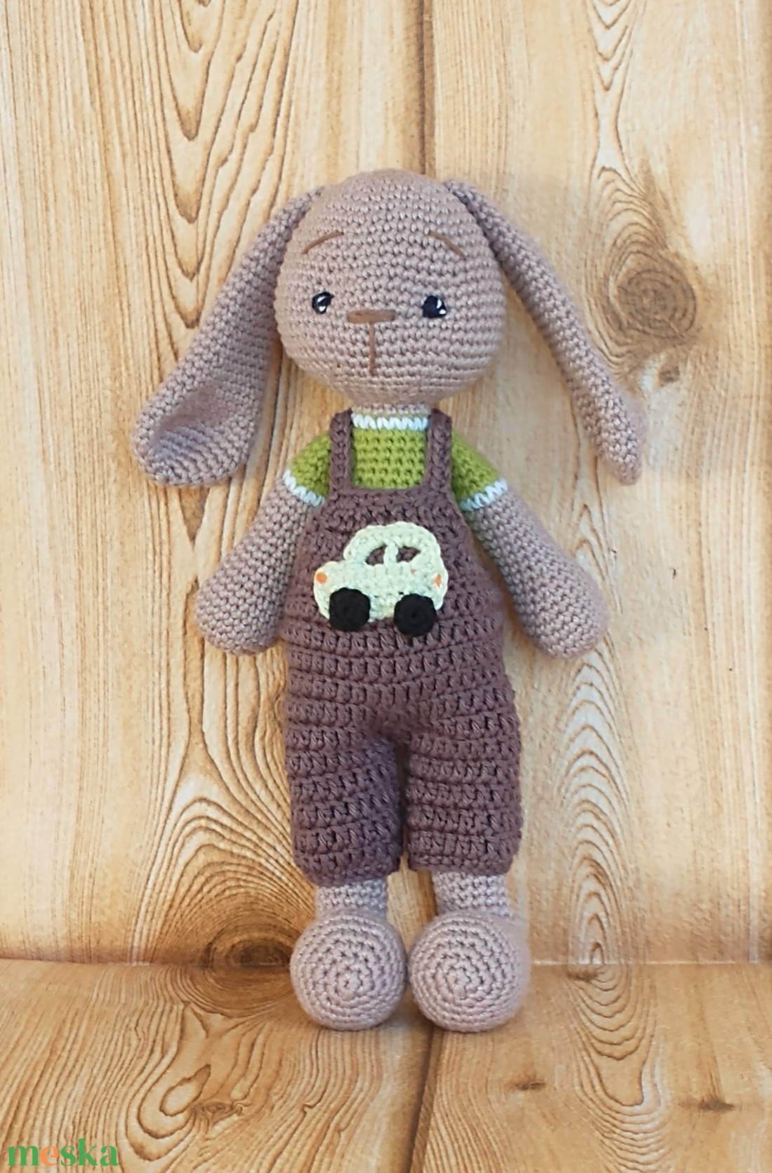 Nyuszi fiú - horgolt figura - játék & sport - plüssállat & játékfigura - nyuszi - Meska.hu
