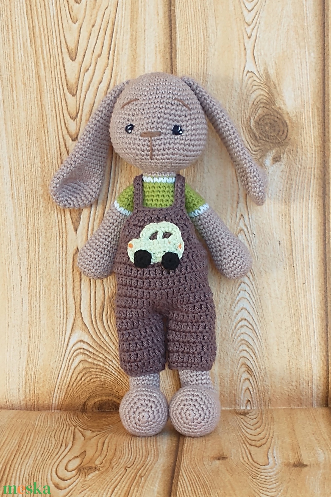 Nyuszi fiú - horgolt figura - játék & sport - plüssállat & játékfigura - nyuszi - Meska.hu