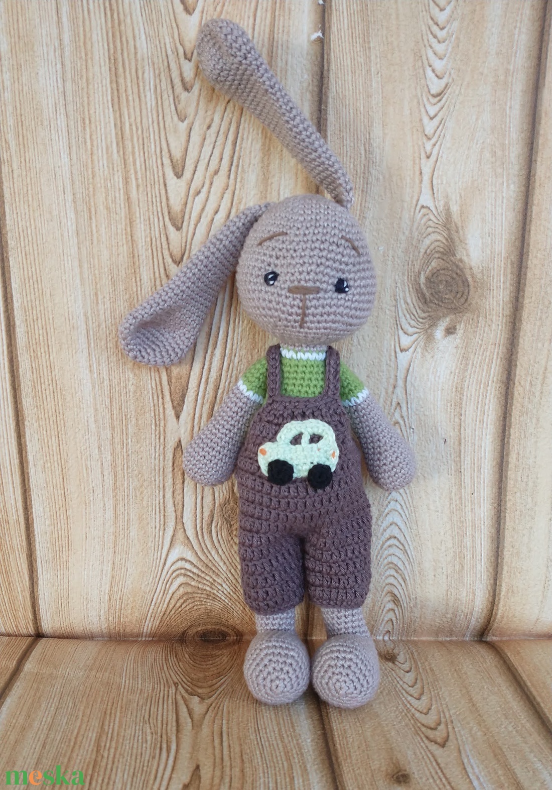 Nyuszi fiú - horgolt figura - játék & sport - plüssállat & játékfigura - nyuszi - Meska.hu