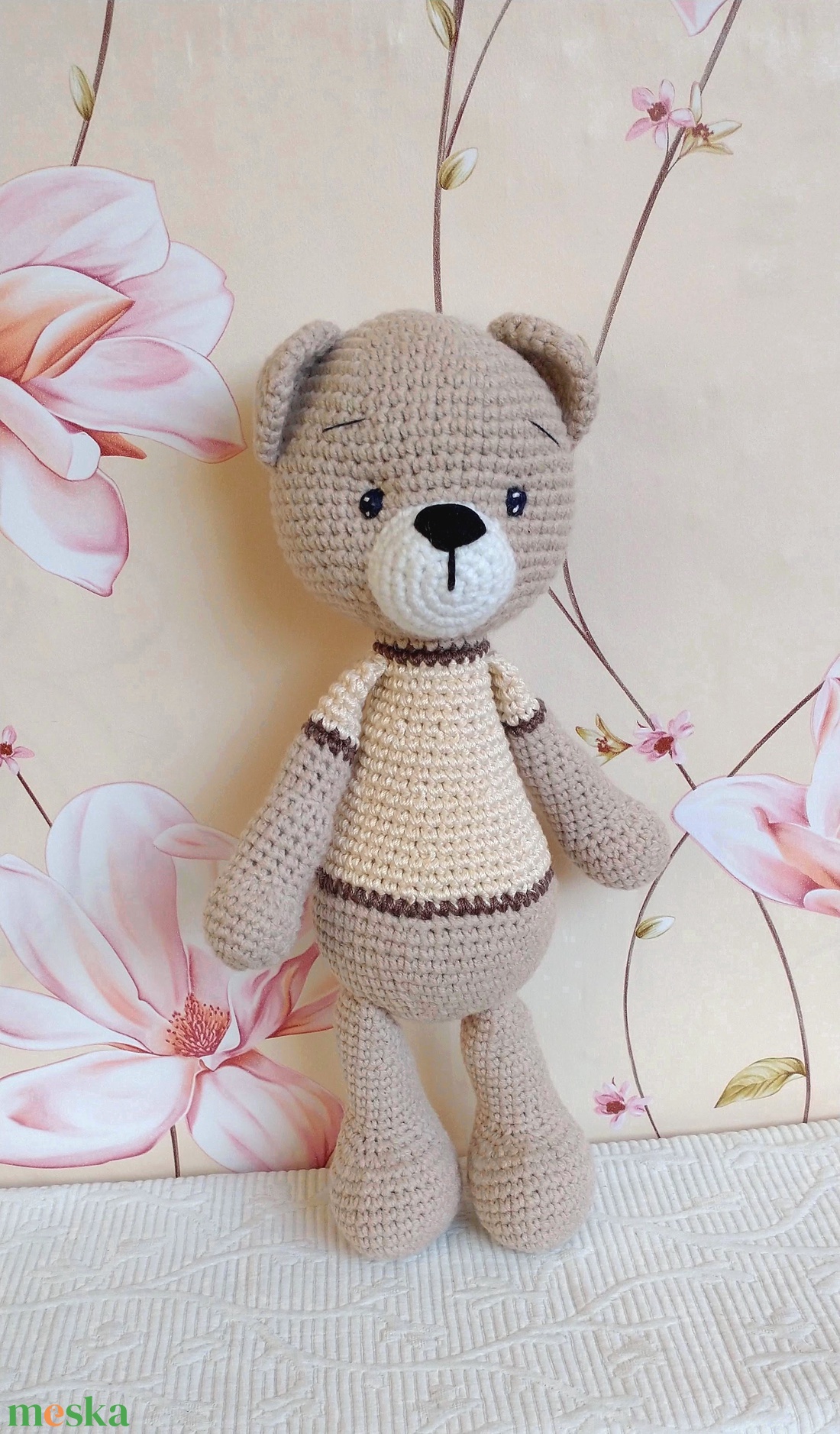 Puha- horgolt maci - amigurumi figura - játék & sport - plüssállat & játékfigura - maci - Meska.hu