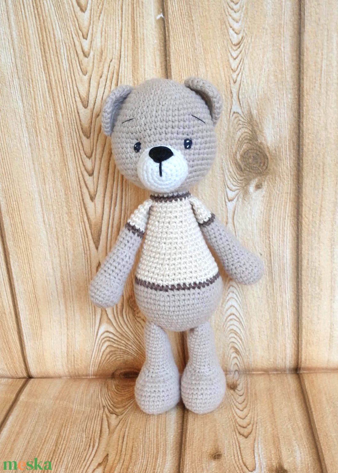 Puha- horgolt maci - amigurumi figura - játék & sport - plüssállat & játékfigura - maci - Meska.hu
