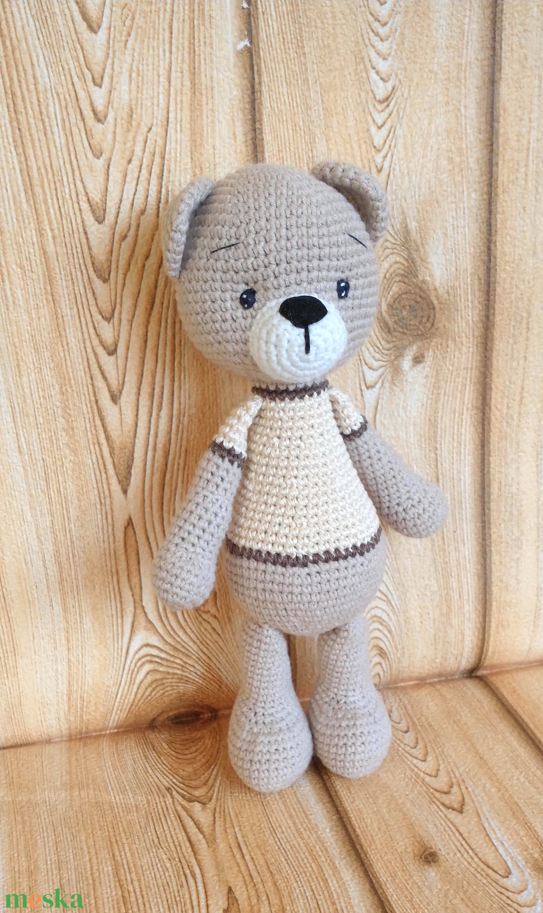 Puha- horgolt maci - amigurumi figura - játék & sport - plüssállat & játékfigura - maci - Meska.hu