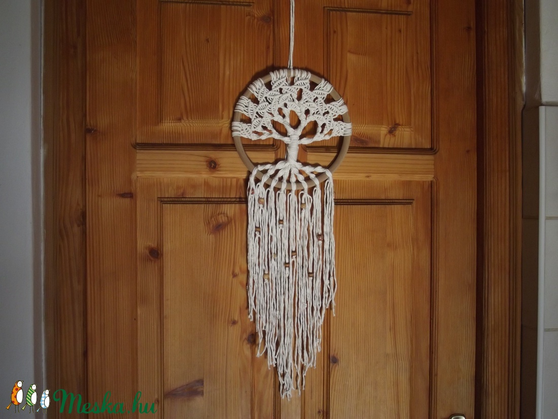 Makramé (csomózott falidísz) életfa - otthon & életmód - dekoráció - Meska.hu