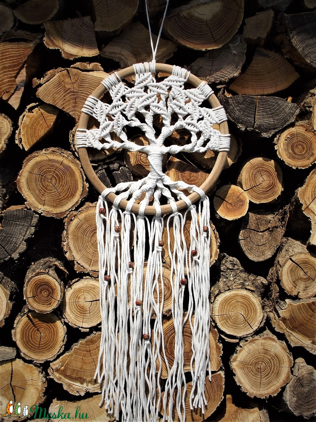 Makramé (csomózott falidísz) életfa - otthon & életmód - dekoráció - Meska.hu