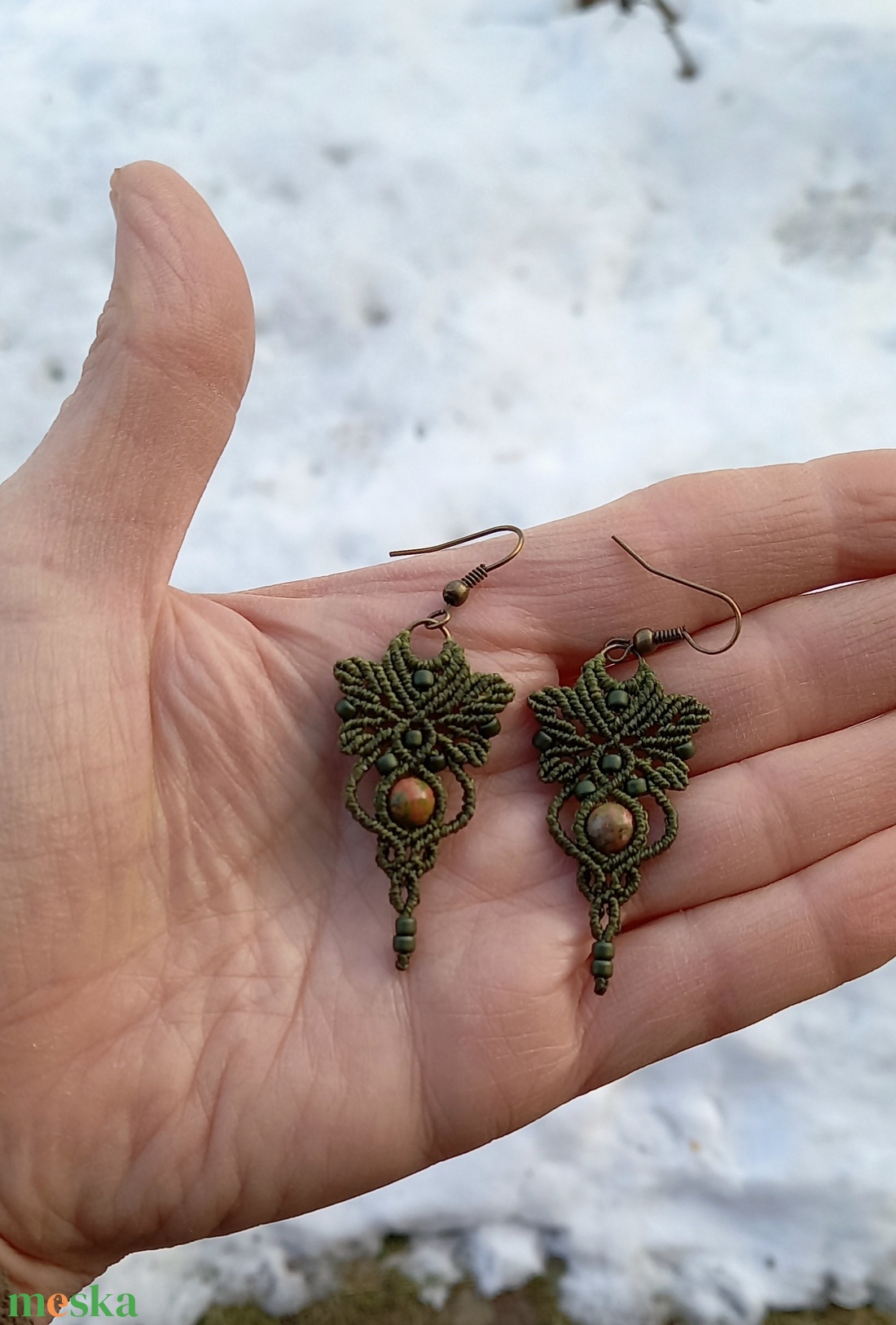 Oliva/unakit makramé ékszerszett - ékszer - ékszerszett - Meska.hu