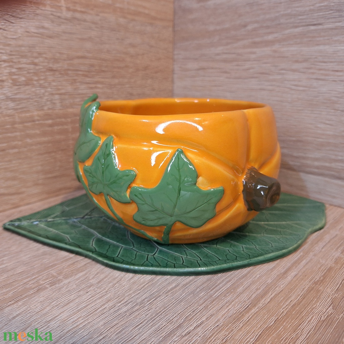 Őszi tök kaspó - nagy - otthon & életmód - dekoráció - virágdísz és tartó - cserép & kaspó - Meska.hu Őszi tök kaspó - nagy - otthon & életmód - dekoráció - virágdísz és tartó - cserép & kaspó - Meska.hu