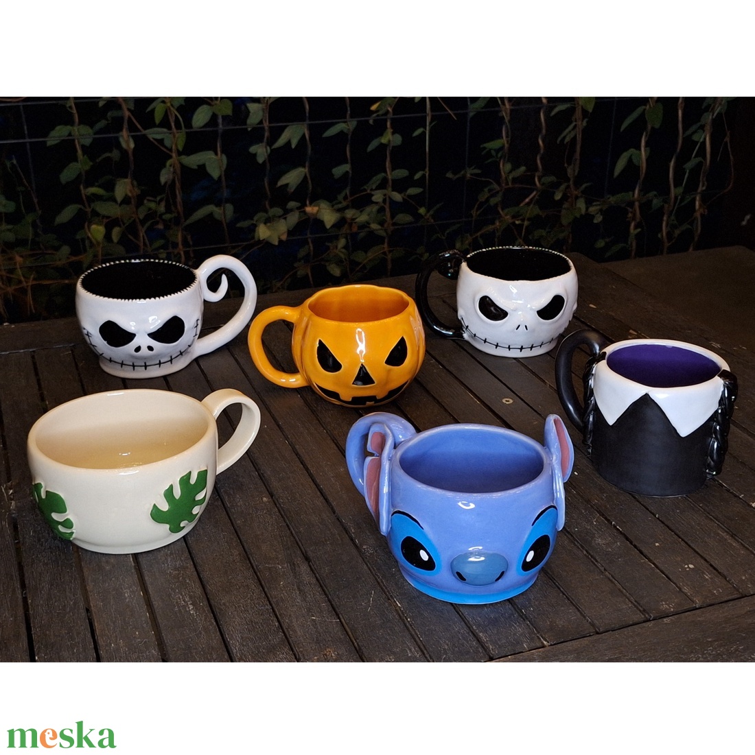 Jack Skellington Halloween bögre - otthon & életmód - konyhafelszerelés, tálalás - tálalás - bögre & csésze - Meska.hu