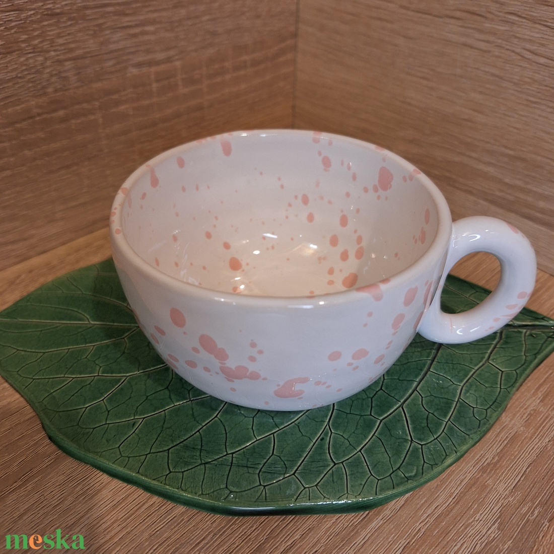 Karácsonyi csésze rózsaszín - Tacskó pulcsiban - otthon & életmód - konyhafelszerelés, tálalás - tálalás - bögre & csésze - Meska.hu