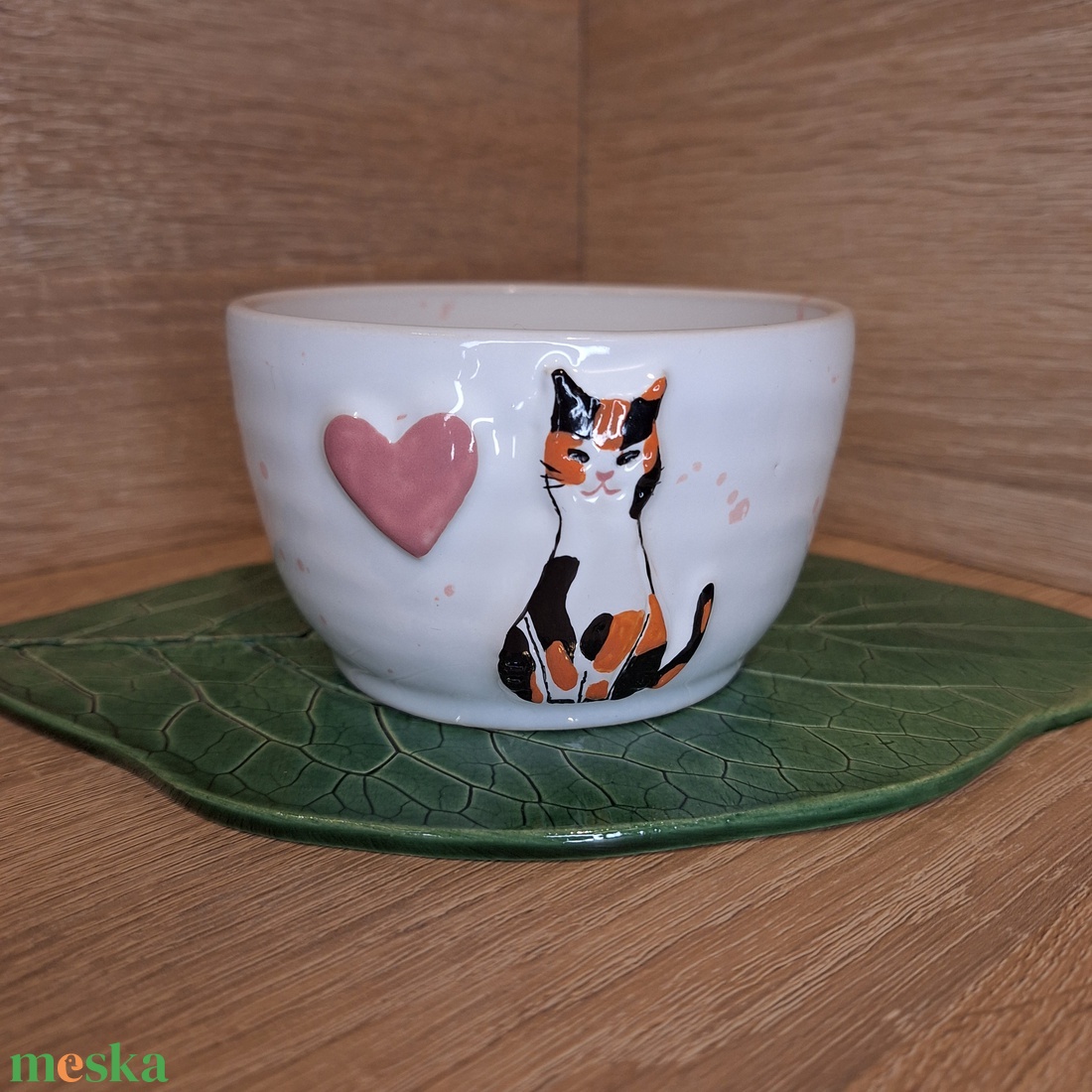 Valentin napi cicás csésze 6 - otthon & életmód - konyhafelszerelés, tálalás - tálalás - bögre & csésze - Meska.hu