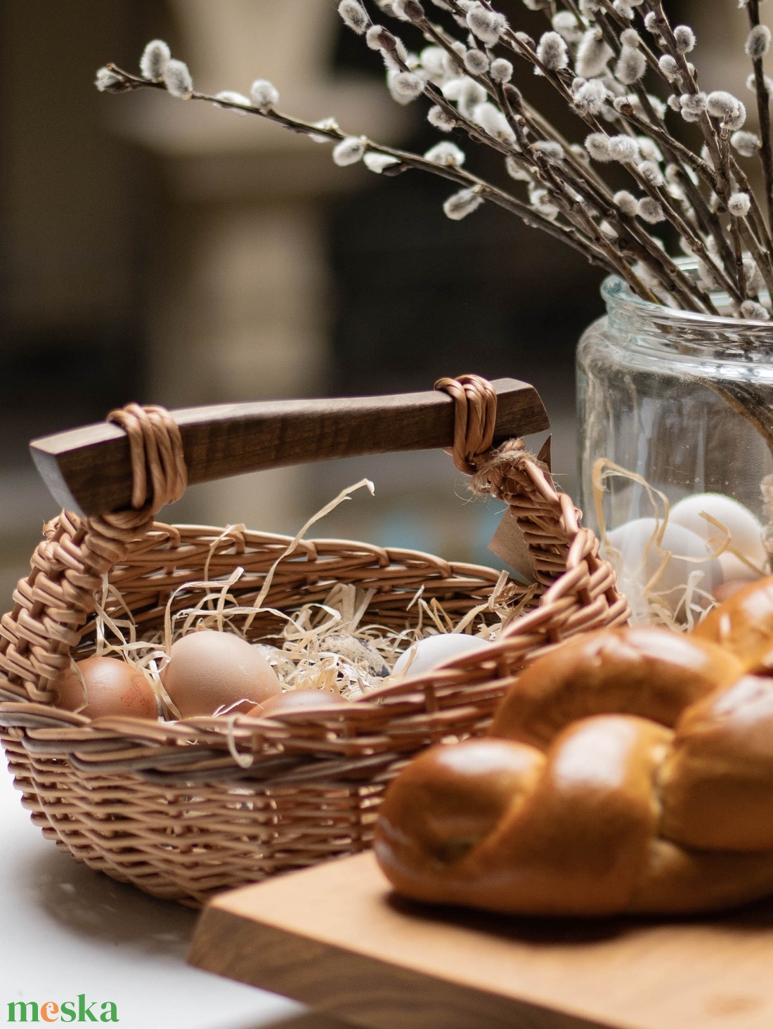 Húsvéti kosár - ünnepi díszek, dekorációk - húsvéti díszek és dekorációk - húsvéti kosár - Meska.hu