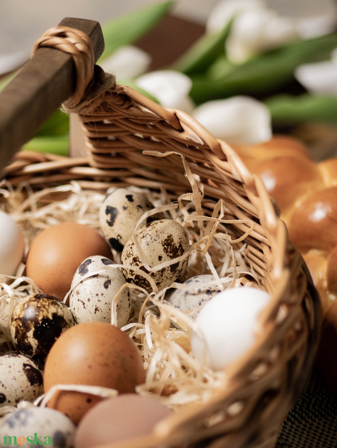 Húsvéti kosár - ünnepi díszek, dekorációk - húsvéti díszek és dekorációk - húsvéti kosár - Meska.hu