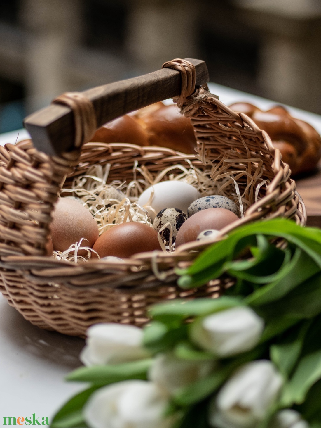 Húsvéti kosár - ünnepi díszek, dekorációk - húsvéti díszek és dekorációk - húsvéti kosár - Meska.hu