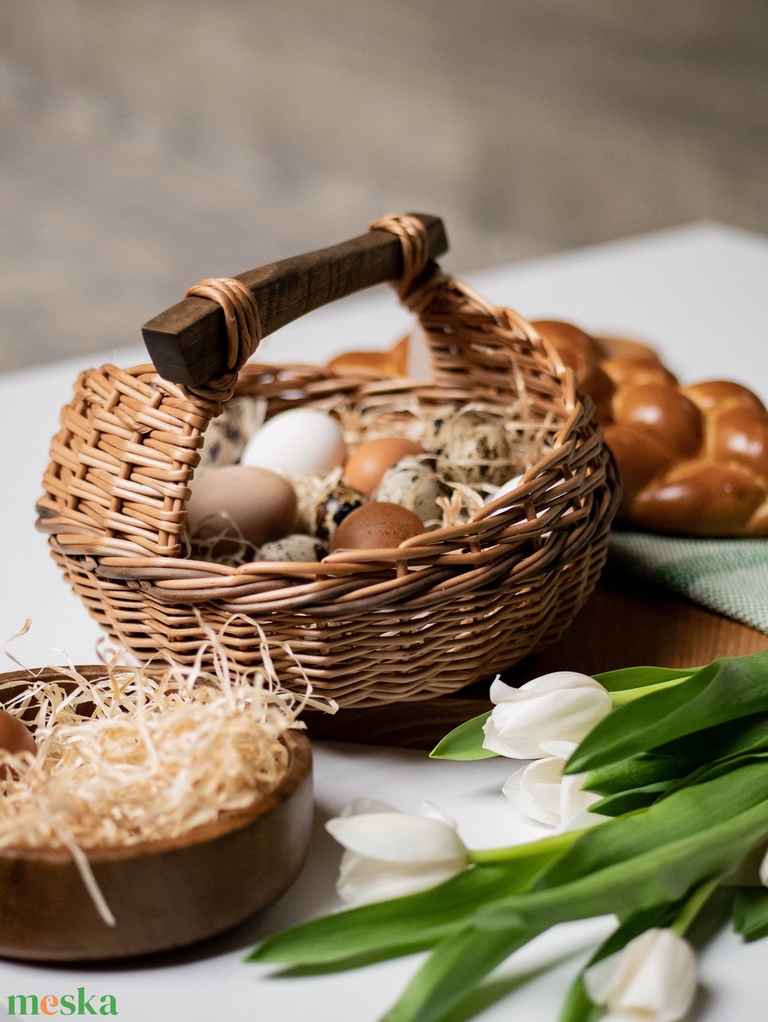 Húsvéti kosár - ünnepi díszek, dekorációk - húsvéti díszek és dekorációk - húsvéti kosár - Meska.hu