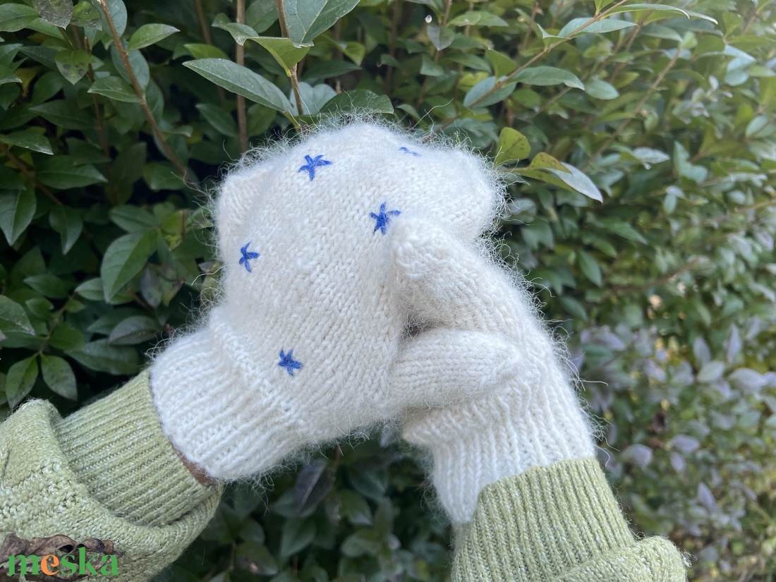 Kézzel készített alpaka gyapjú kesztyű - ruha & divat - sál, sapka, kendő - kesztyű - Meska.hu