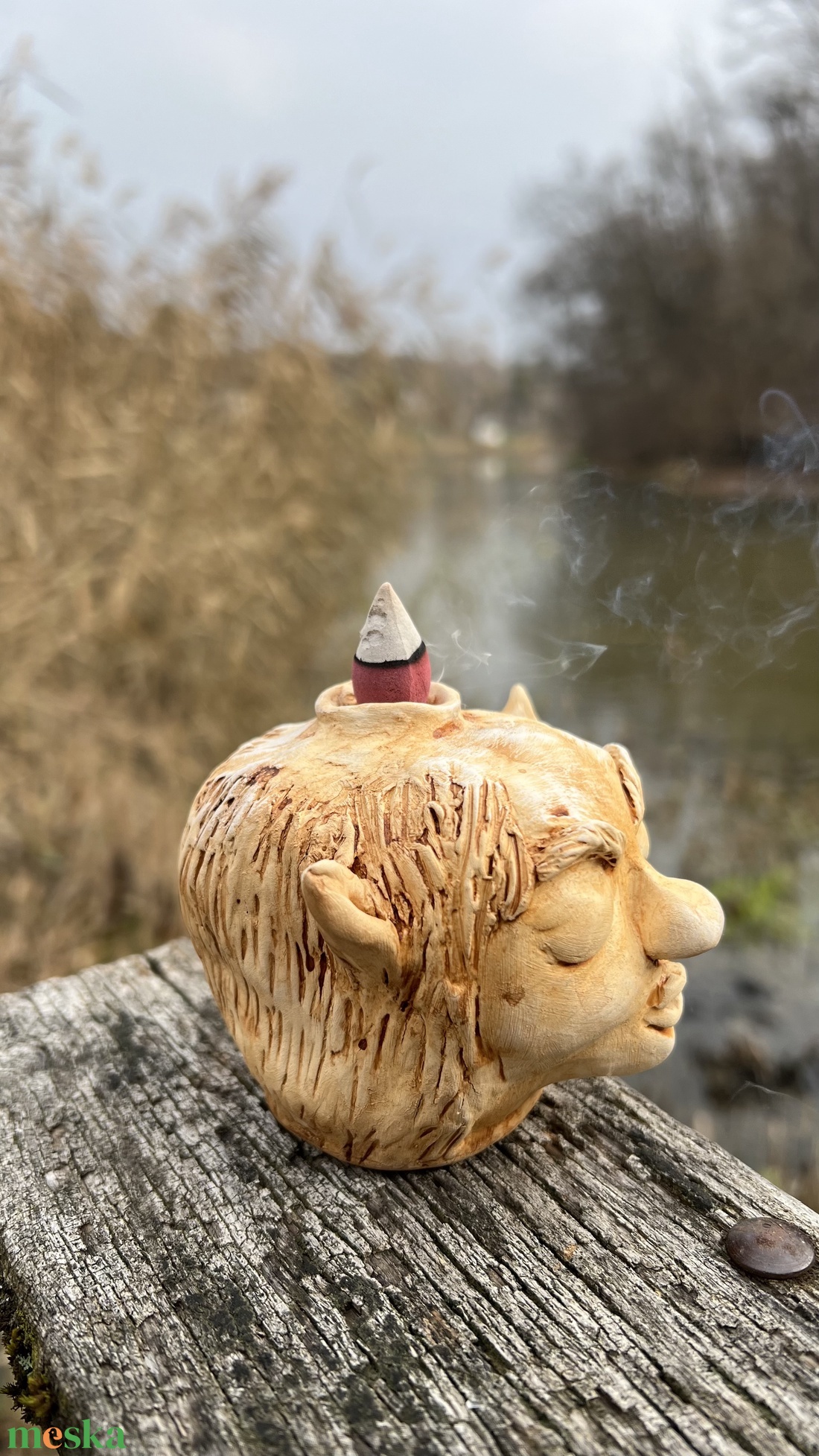Kézzel készített Troll füstölőtartó Back Flow effekt !  - otthon & életmód - dekoráció - spiritualitás - füstölő és füstölőtartó - Meska.hu