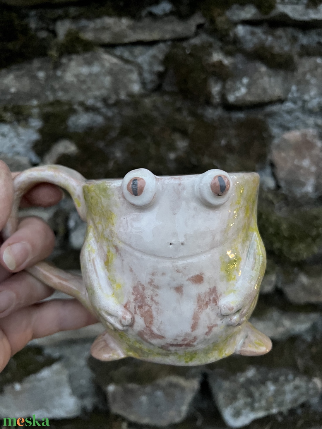 Vidám béka bögre  tökéletes ajándék, 400 ml - otthon & életmód - konyhafelszerelés, tálalás - tálalás - bögre & csésze - Meska.hu Vidám béka bögre  tökéletes ajándék, 400 ml - otthon & életmód - konyhafelszerelés, tálalás - tálalás - bögre & csésze - Meska.hu