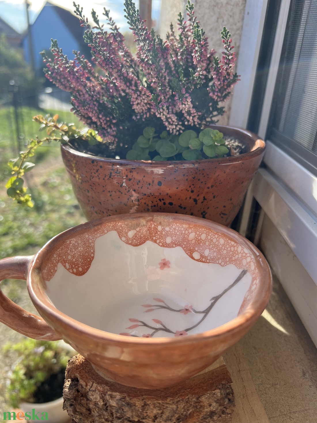 Kézzel készített kerámia bögre  Tavaszi ág 250 ml - otthon & életmód - konyhafelszerelés, tálalás - tálalás - bögre & csésze - Meska.hu Kézzel készített kerámia bögre  Tavaszi ág 250 ml - otthon & életmód - konyhafelszerelés, tálalás - tálalás - bögre & csésze - Meska.hu