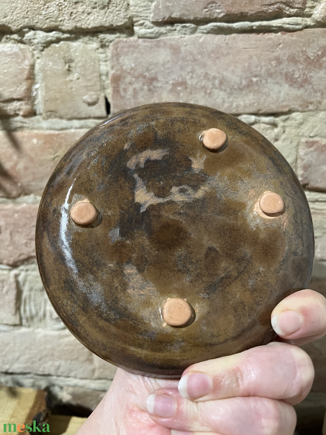 Kézzel készített kerámia desszertes tányér  Irisz 15 cm - otthon & életmód - konyhafelszerelés, tálalás - tálalás - tányér & étkészlet - Meska.hu