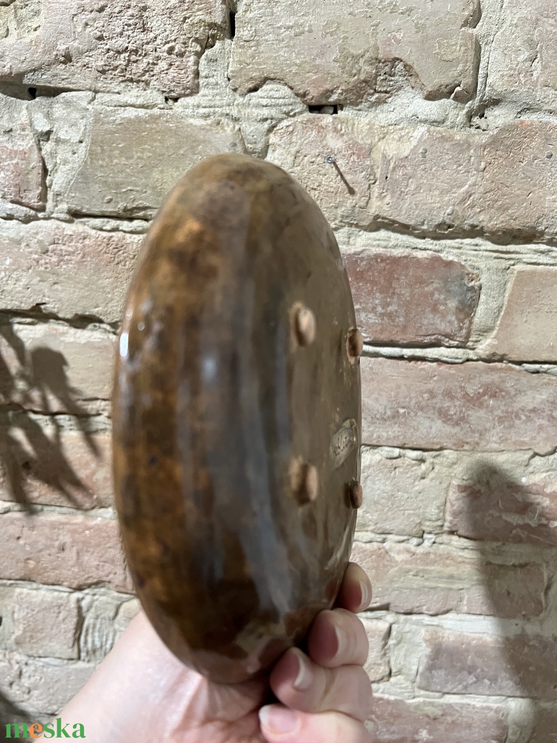 Kézzel festett kerámia tál  Vidám békák  16 cm - otthon & életmód - konyhafelszerelés, tálalás - tálalás - tányér & étkészlet - Meska.hu