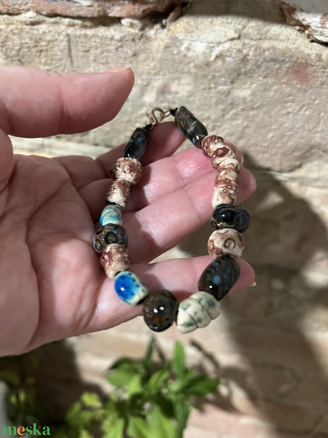 Karkötő  a föld erejével 20 cm - ékszer - karkötő - bogyós karkötő - Meska.hu