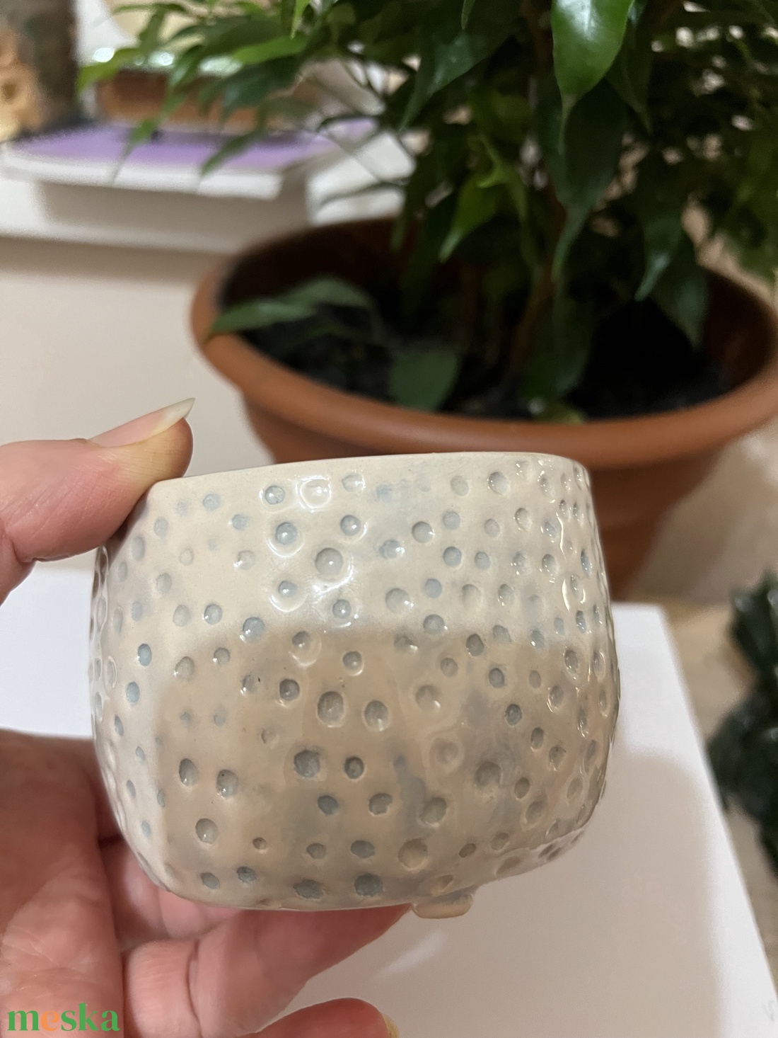 Kézzel készített kerámia bögre belső kutyával � egyedi és játékos ajándék! - otthon & életmód - konyhafelszerelés, tálalás - tálalás - bögre & csésze - Meska.hu