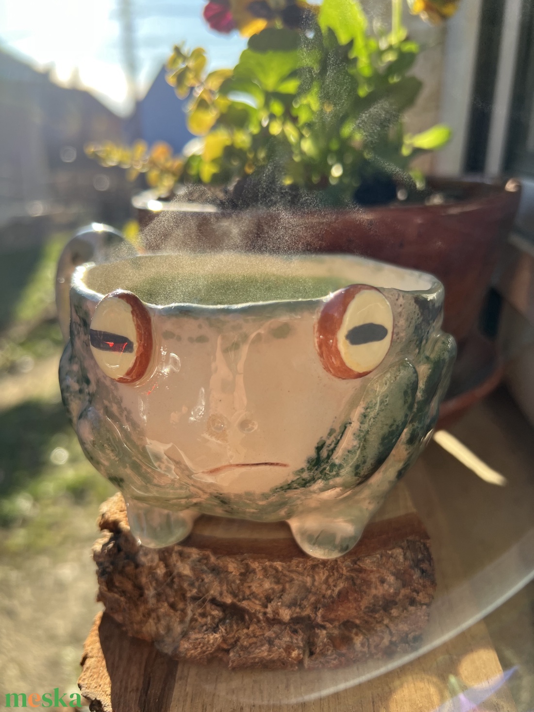 Vidám béka bögre Sleepy frog � tökéletes ajándék, kb  250 ml - otthon & életmód - konyhafelszerelés, tálalás - tálalás - bögre & csésze - Meska.hu