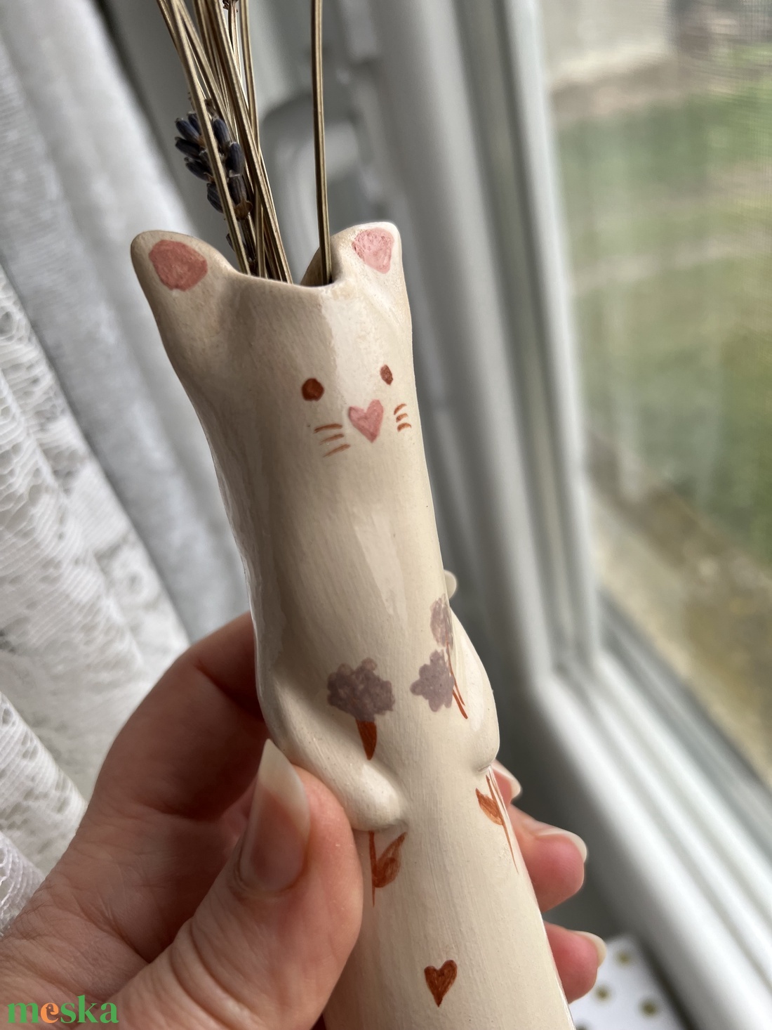 Váza Cica  - otthon & életmód - dekoráció - virágdísz és tartó - váza - Meska.hu