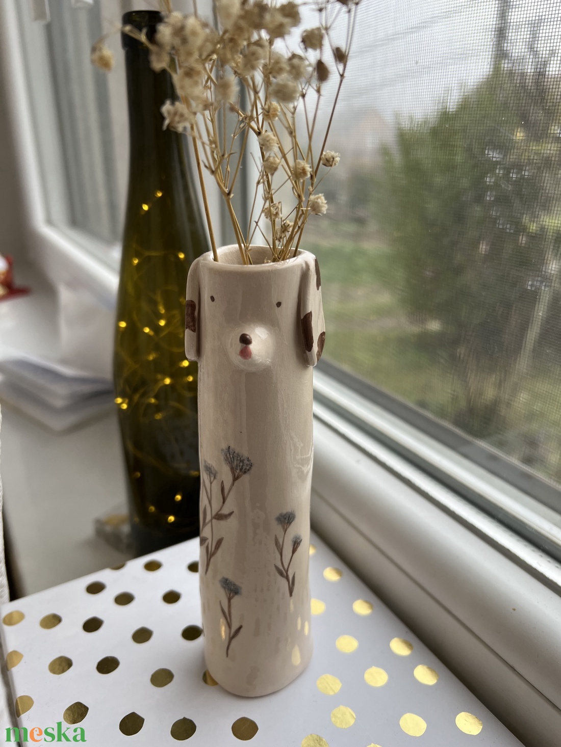 Váza Kutya 17 cm - otthon & életmód - dekoráció - virágdísz és tartó - váza - Meska.hu