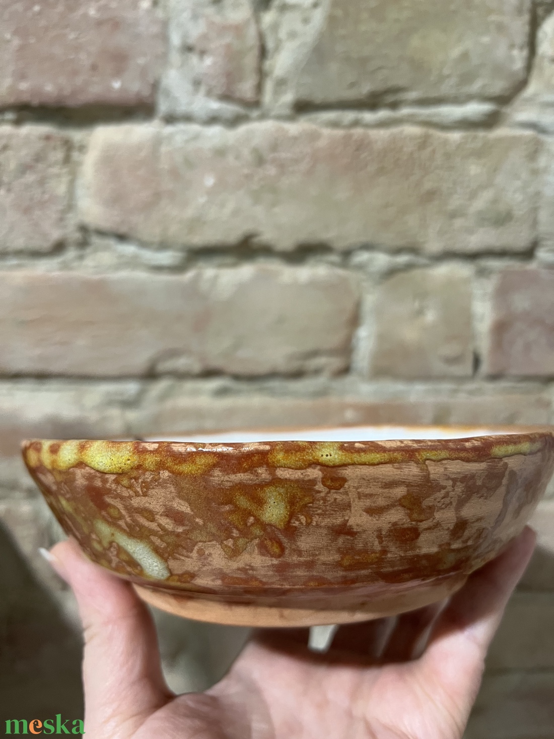 Kézzel festett egyedi kerámia tányér  keleti tájjal (17 cm) - otthon & életmód - konyhafelszerelés, tálalás - tálalás - tányér & étkészlet - Meska.hu