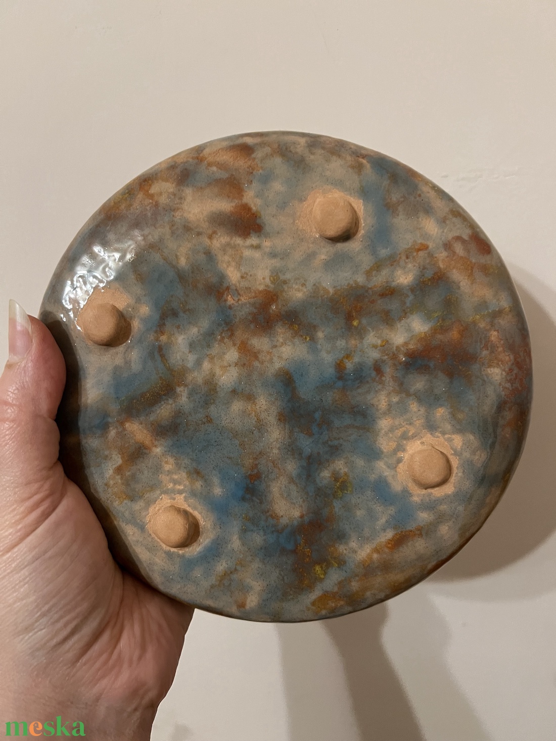 Kézzel festett kerámia tál � �mr. Frog  17 cm - otthon & életmód - konyhafelszerelés, tálalás - tálalás - tányér & étkészlet - Meska.hu